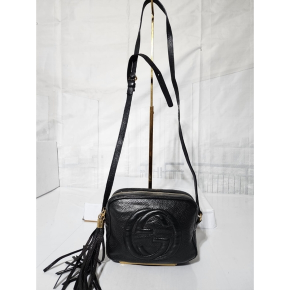 Gucci Handbags - GUCCI Soho Disco Crossbody Bag Black